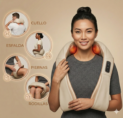 Experimenta alivio instantáneo y relajación profunda con el masajeador cervical.