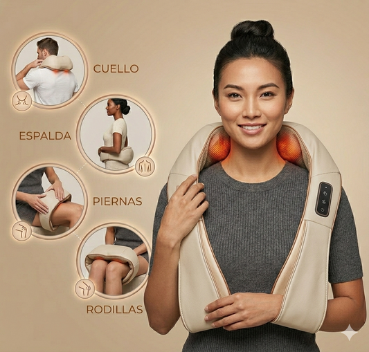Experimenta alivio instantáneo y relajación profunda con el masajeador cervical.