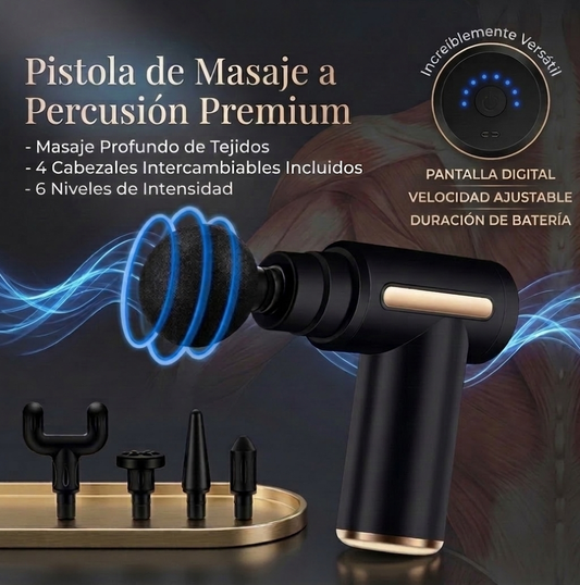 Descubre el confort pleno con la Mini Pistola masajeadora muscular